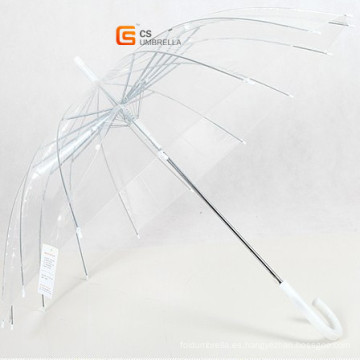 J blanco mango 16k Poe/PVC paraguas recto (YS-T1002A)